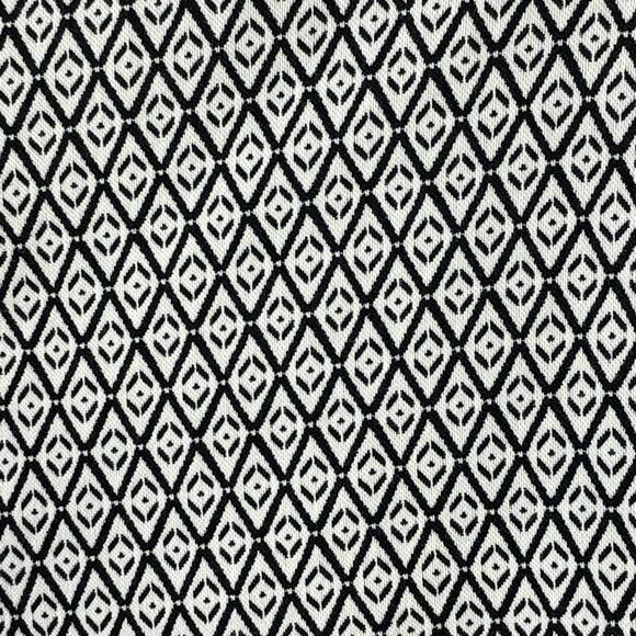 Mario Serrani Geometric Print Black and White Slim Cropped Chino Pant size 8 - Picture 6 of 9